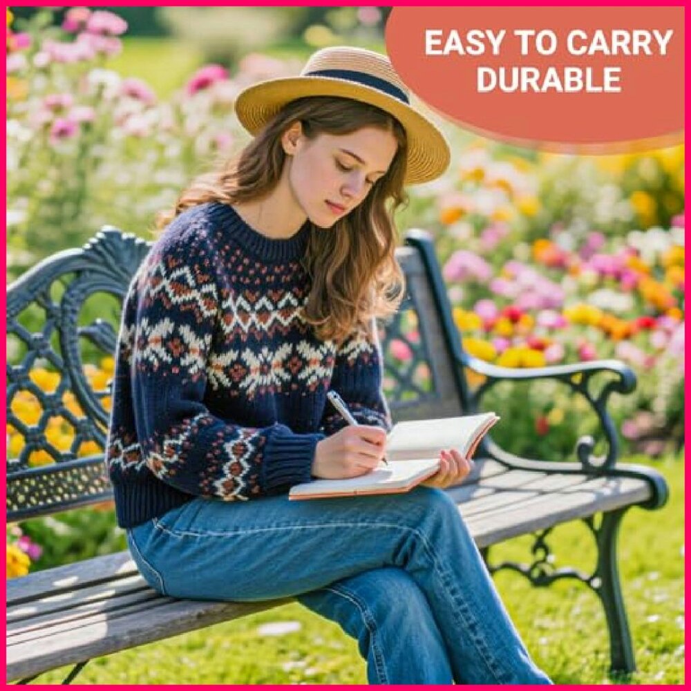 Refillable Travel Journal PU Leather Notebook Planner Organizer Minimal Chic - Picture 7 of 8